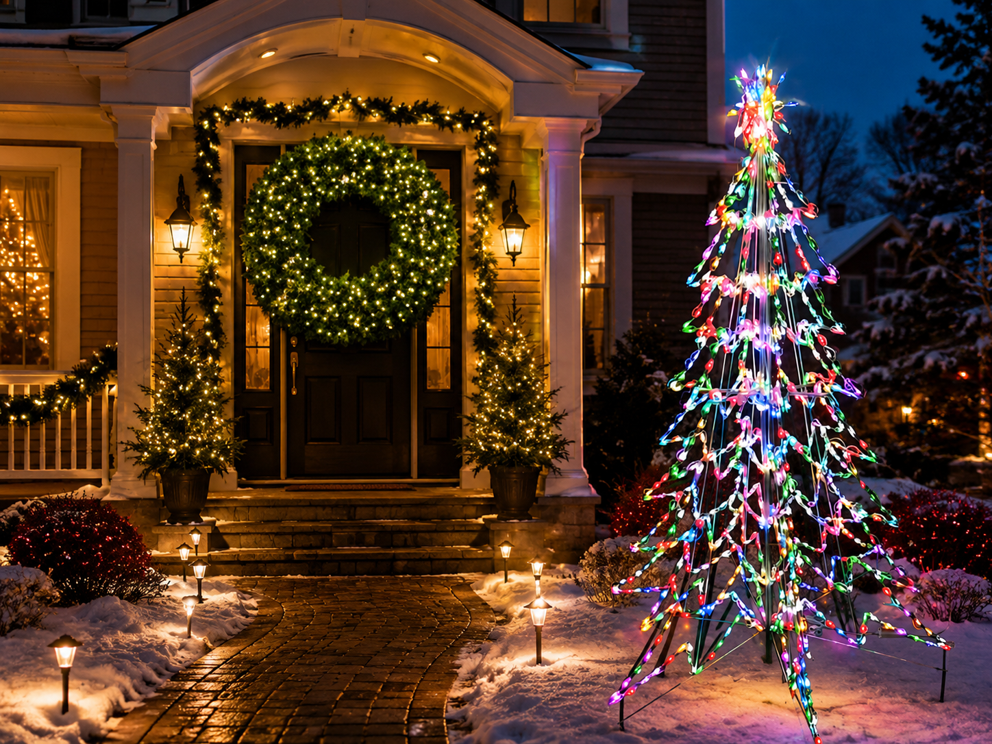 Christmas Curb Appeal Kit — Linkable LED Roofline Lighting