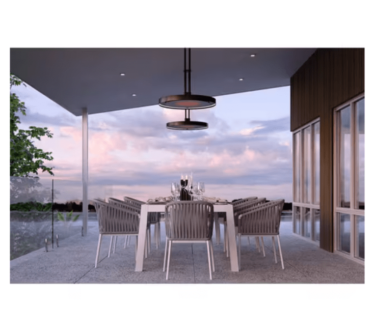 Bromic Heating Eclipse Smart-Heat 28" Electric Patio Heater with Light – 2900W