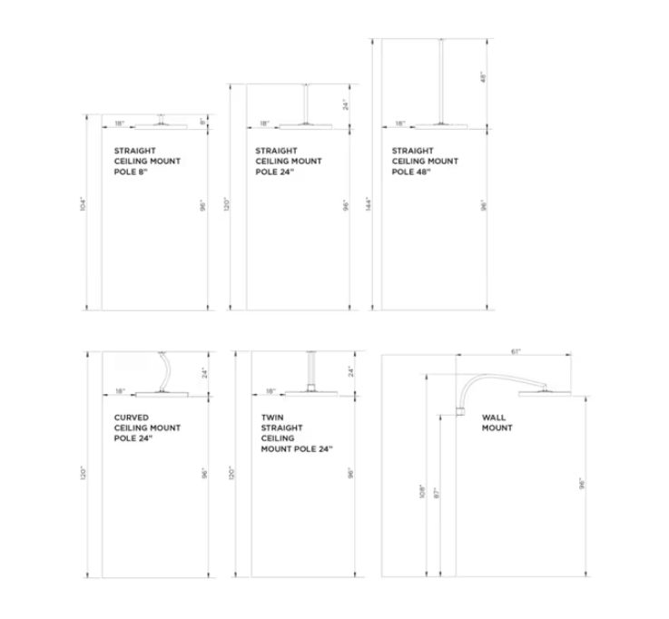 Bromic Heating Eclipse Smart-Heat 28" Electric Patio Heater with Light – 2900W
