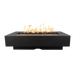The Outdoor Plus Del Mar 84 inch GFRC concrete fire pit in Black