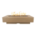 The Outdoor Plus Del Mar 96 inch GFRC concrete fire pit in Brown