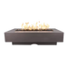 The Outdoor Plus Del Mar 84 inch GFRC concrete fire pit in Chestnut