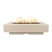 The Outdoor Plus Del Mar 84 inch GFRC concrete fire pit in Vanilla
