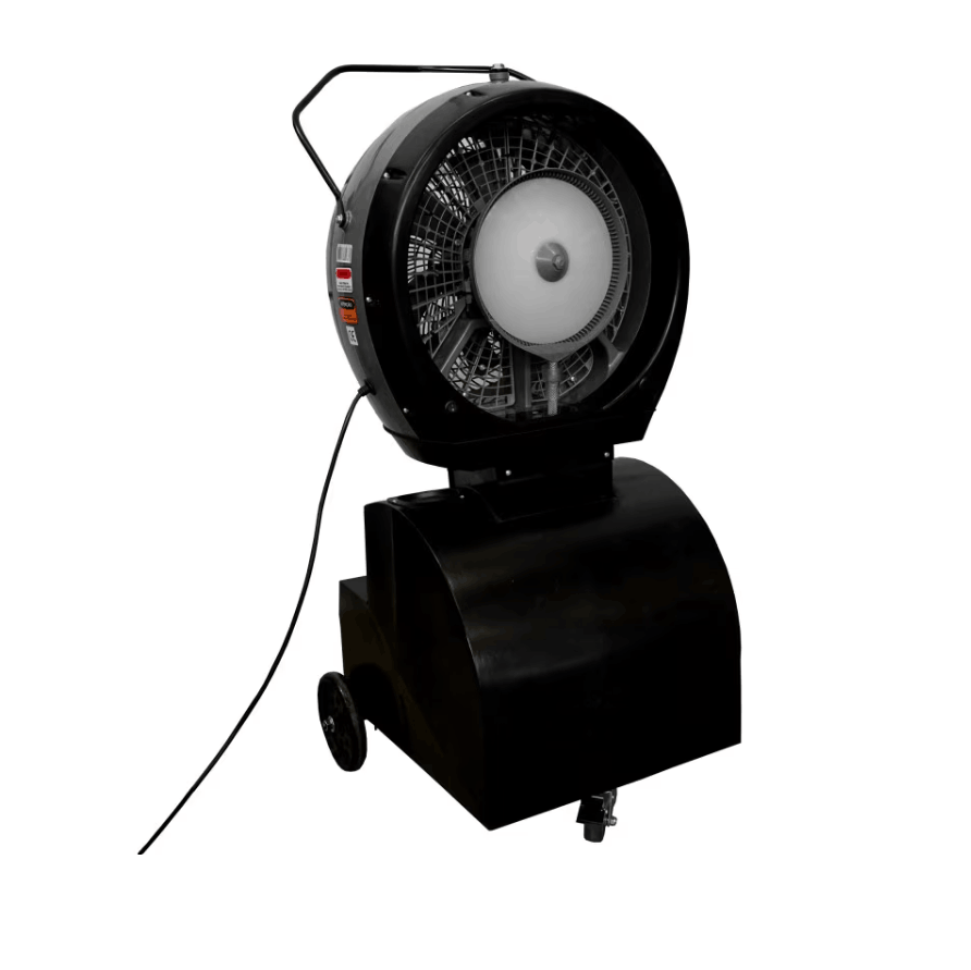 EcoJet 18-Gallon Outdoor Misting Fan – Cyclone Standing Fan for Patios & Pool Areas