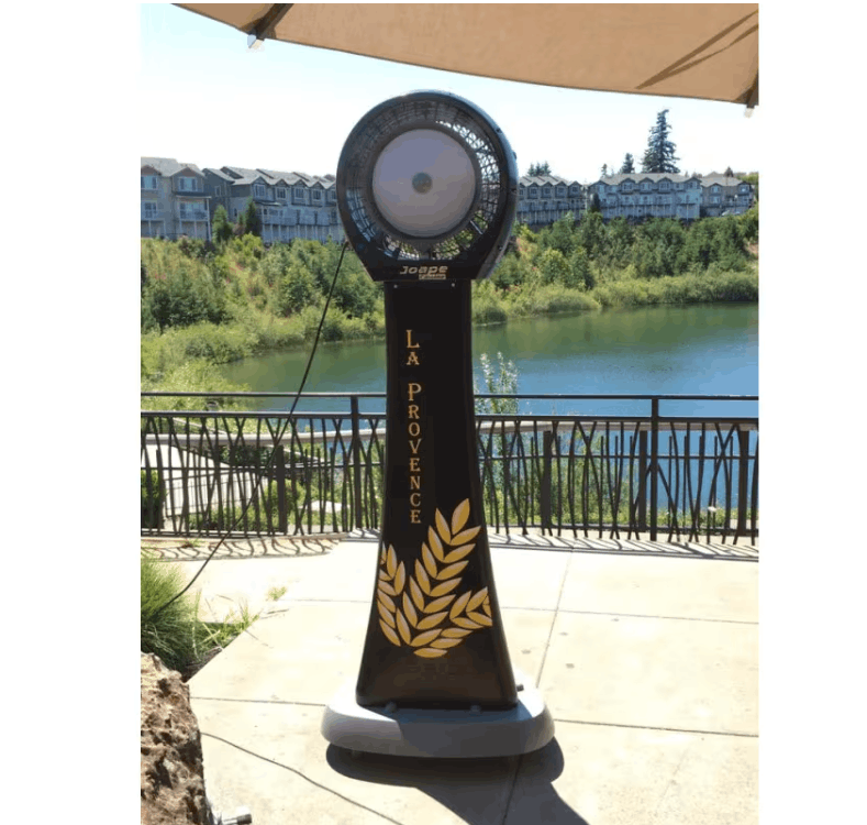 EcoJet 26-Gallon Outdoor Misting Fan – Cyclone Standing Fan for Patios