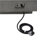 Elementi Metropolis fire pit table fuel hose and gas connection detail