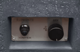 Elementi Metropolis fire pit table igniter and flame control panel closeup