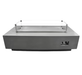 Elementi Granville 60" concrete fire pit table with glass wind screen