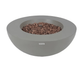 Elementi Lunar Bowl 42 inch round concrete fire pit front view