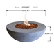 Elementi Lunar Bowl fire pit bowl detail close up