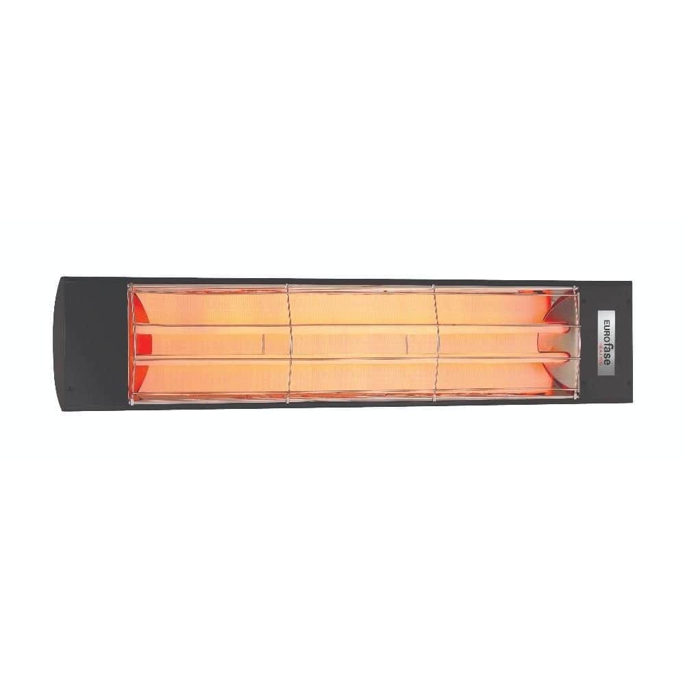 Eurofase 4000W Dual Element Electric Infrared Patio Heater - Outdoor Wall or Ceiling Mounted Heater