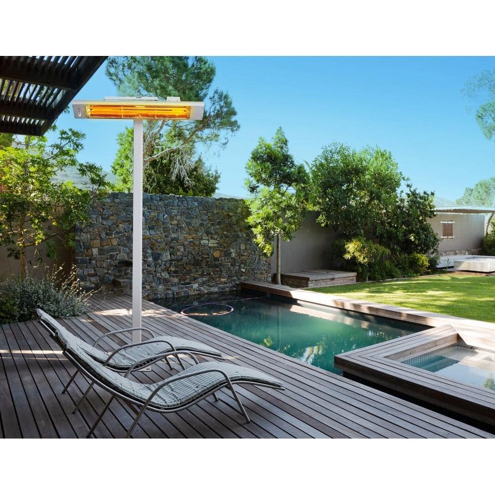 Eurofase 4000W Dual Element Electric Infrared Patio Heater - Outdoor Wall or Ceiling Mounted Heater