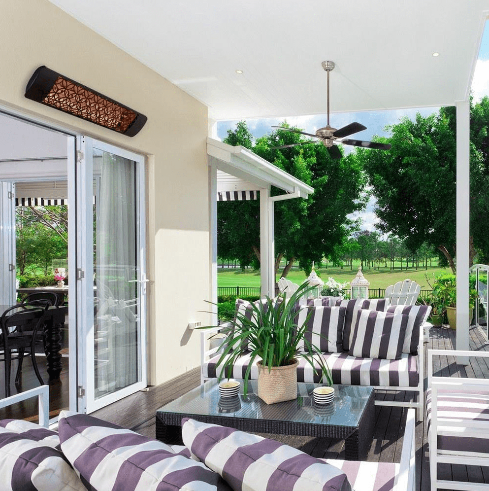 Eurofase Heating 6000W Infrared Patio Heater - Dual Element Outdoor Electric Heater
