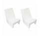 Floating Luxuries Kai upright pool shelf chairs set of 2 white polymer product shot
