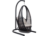 black mushroom heri hanging chair in white background