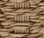 Kingsley Bate Hudson dining chair close-up of natural cord woven rope texture and weave pattern detail
