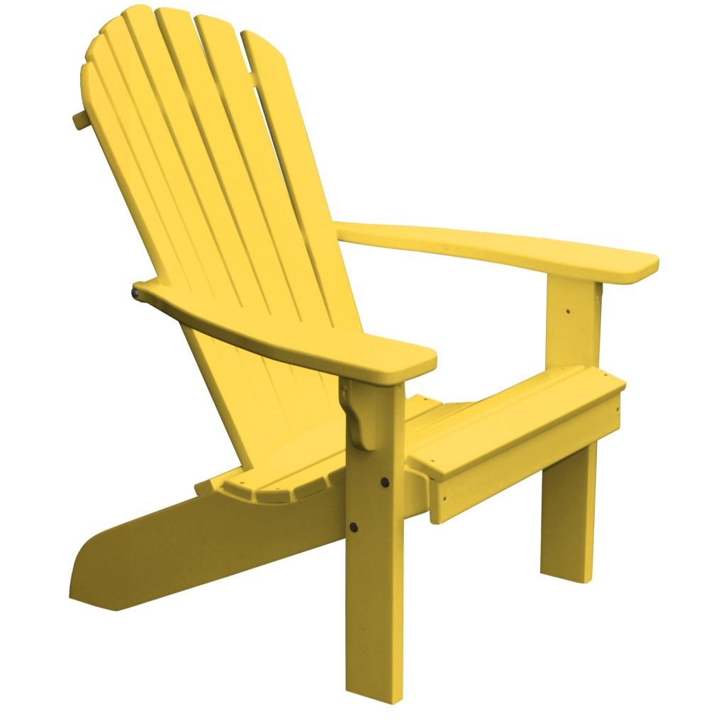 A&L Furniture Outdoor Adirondack Chair - Poly Fanback HDPE Chair