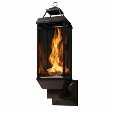 Travis Industries Tempest outdoor gas lantern wall mount black stainless vortex flame