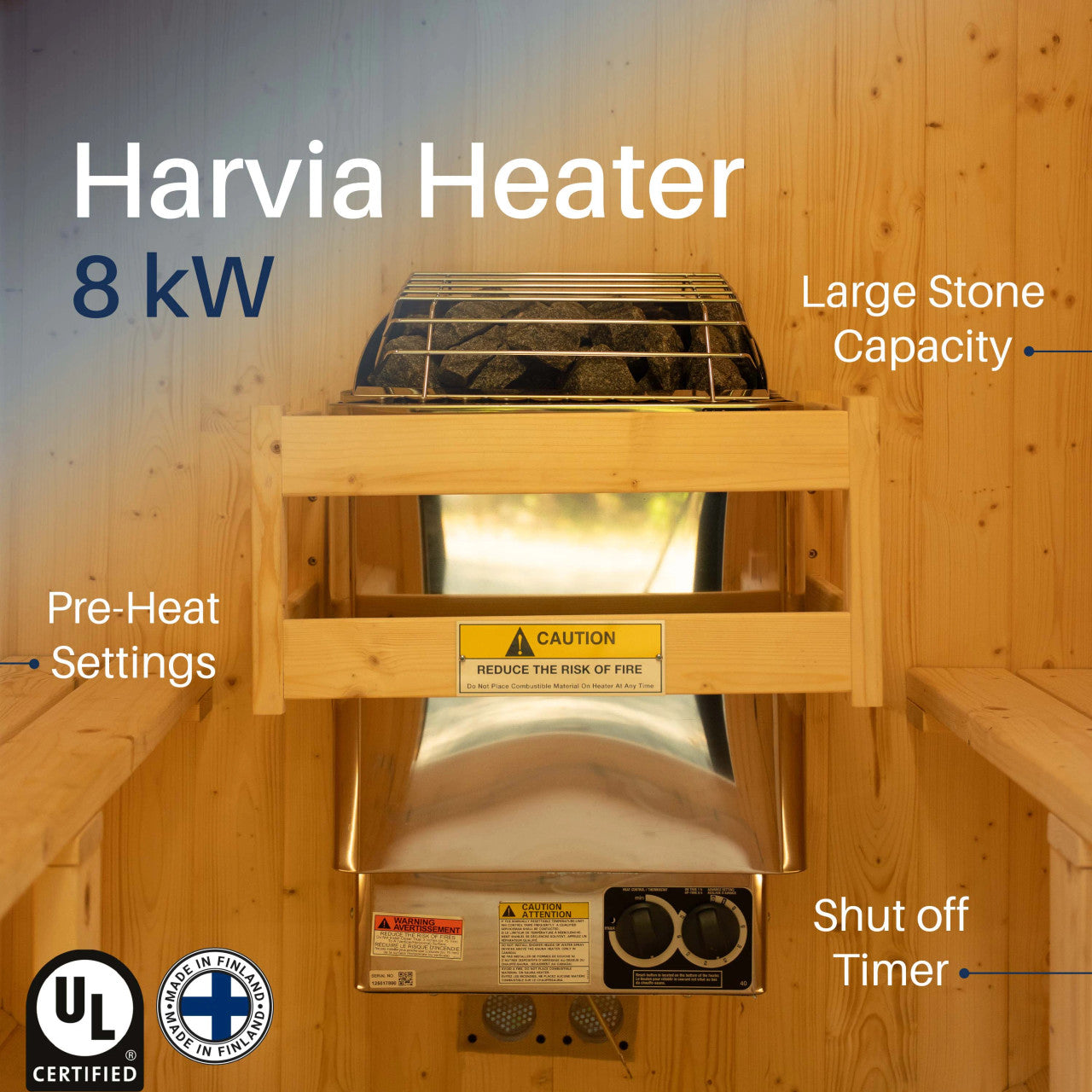 Liatris 6–8 Person Red Cedar Barrel Sauna with Panoramic Window – Outdoor Sauna