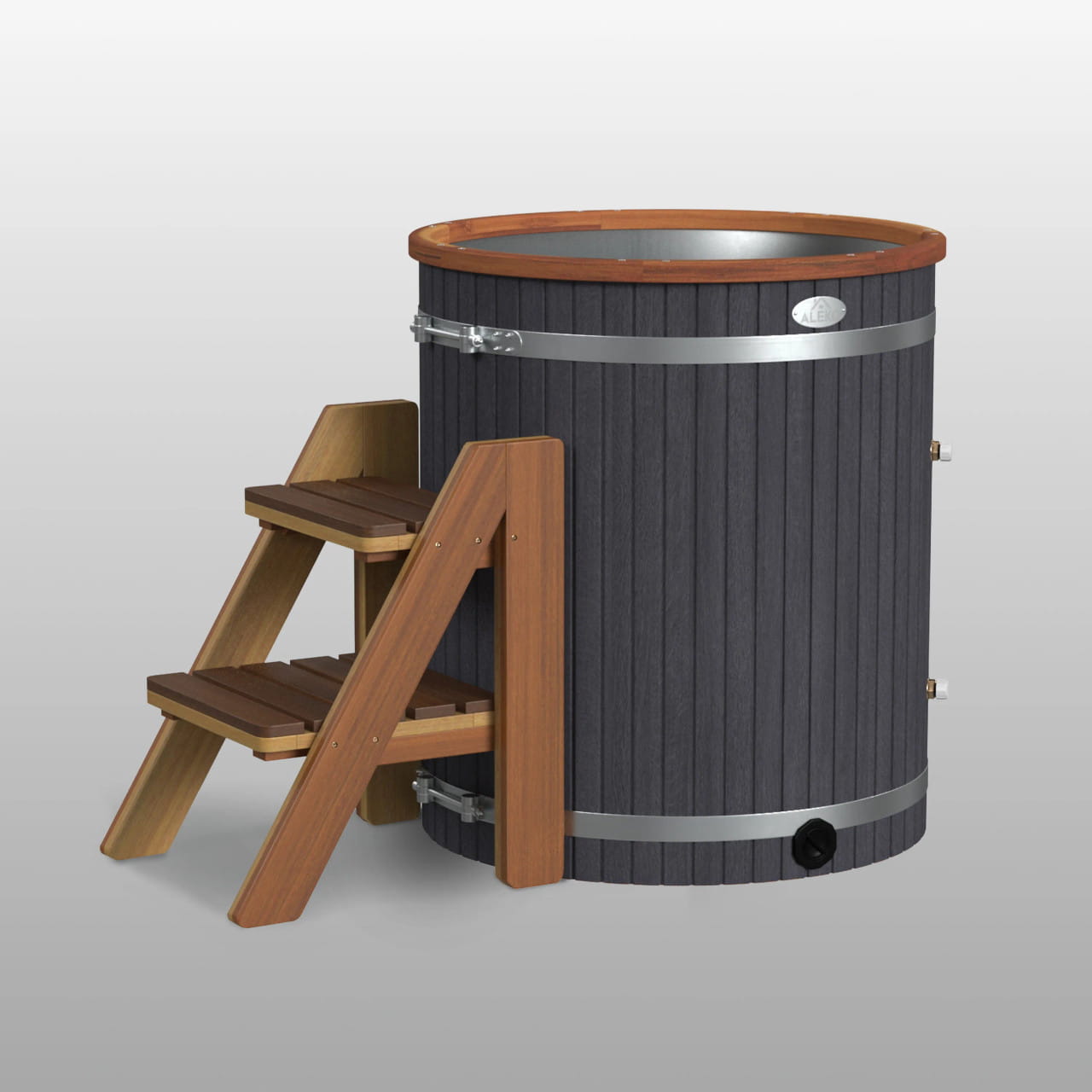 Lumina Cedar Ice Bath Outdoor Cold Plunge Tub – 118 Gallon