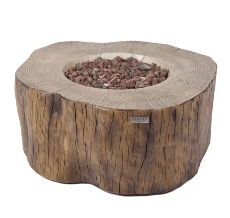 Manchester 42" x 40" Concrete Gas Fire Pit | Elementi