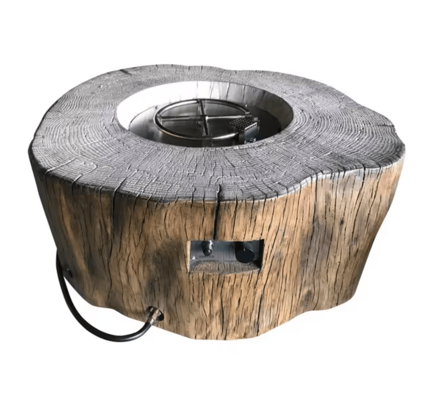 Manchester 42" x 40" Concrete Gas Fire Pit | Elementi