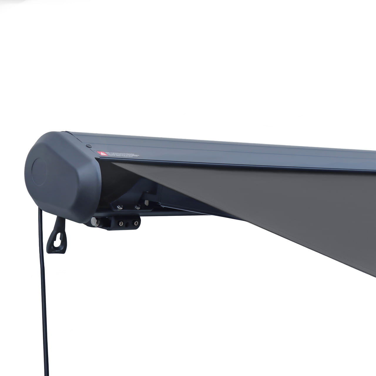 Motorized Full Cassette Patio Awning App & Remote – Italian 10'–20' Gray