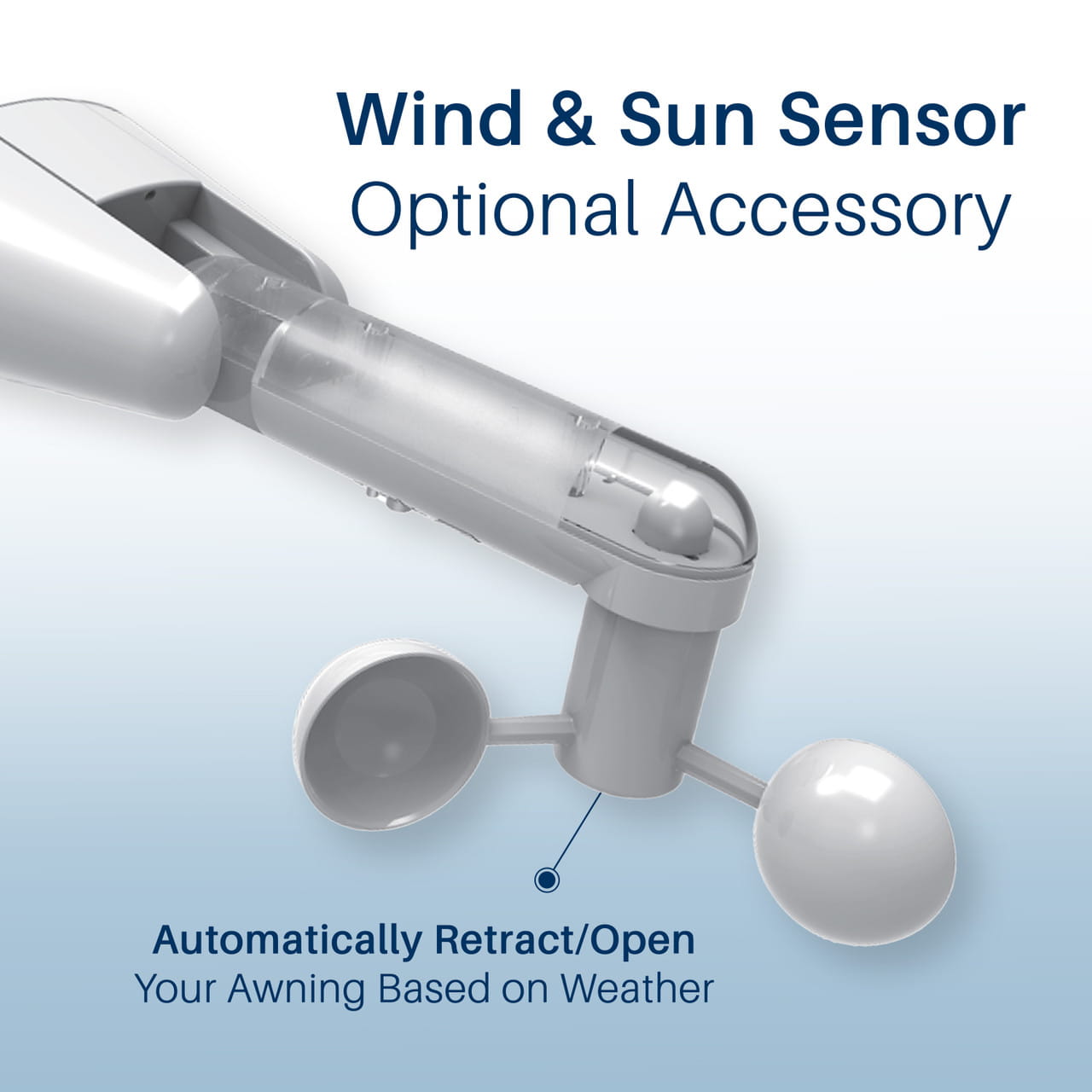 Motorized Full Cassette Patio Awning App & Remote – Italian 10'–20' Gray