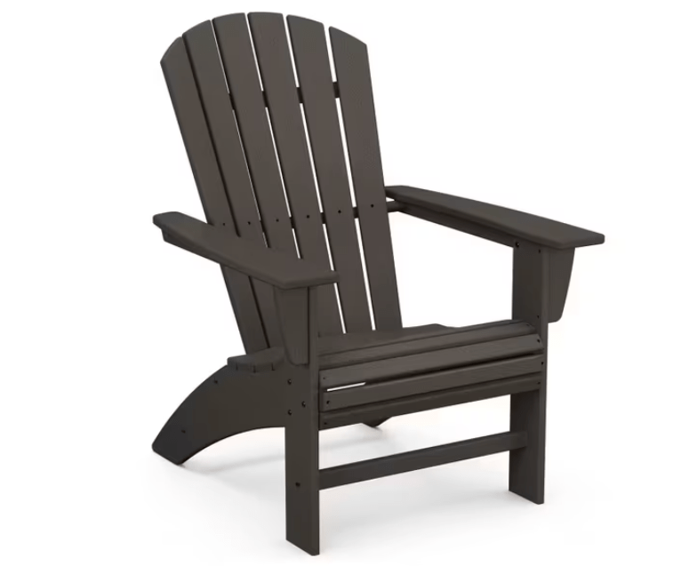 POLYWOOD Nautical Curveback Adirondack chair weather-resistant outdoor patio chair
