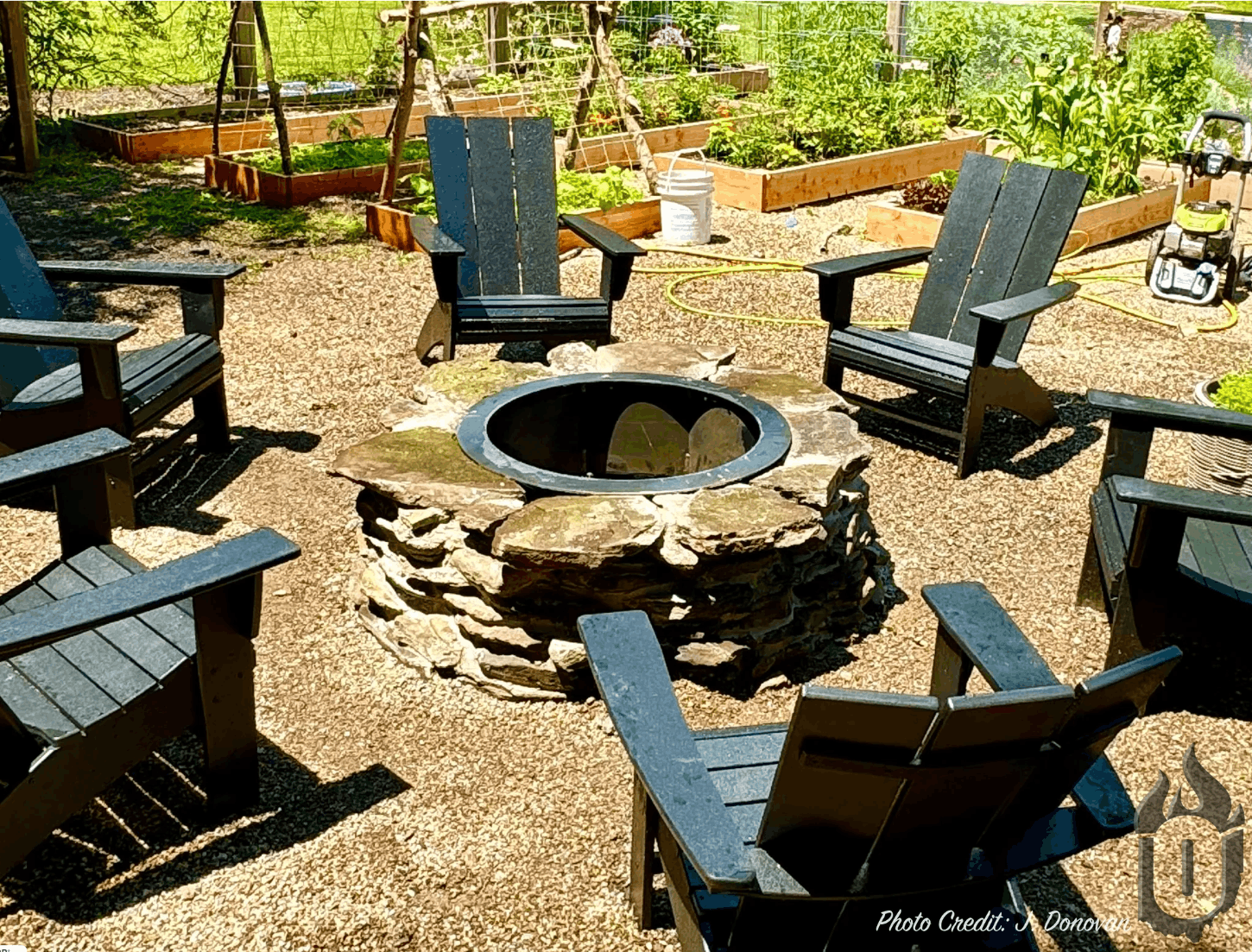 Ohio Flame Heavy Gauge Steel Fire Ring – Made in USA Fire Pit Insert