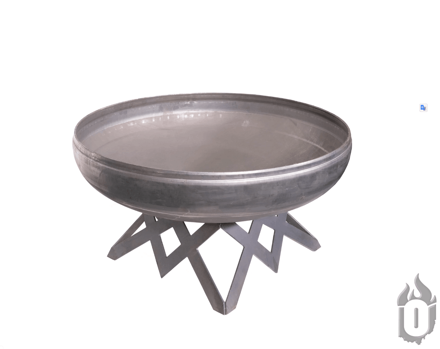 Ohio Flame Liberty Fire Pit with Angled Base – Made in USA Steel