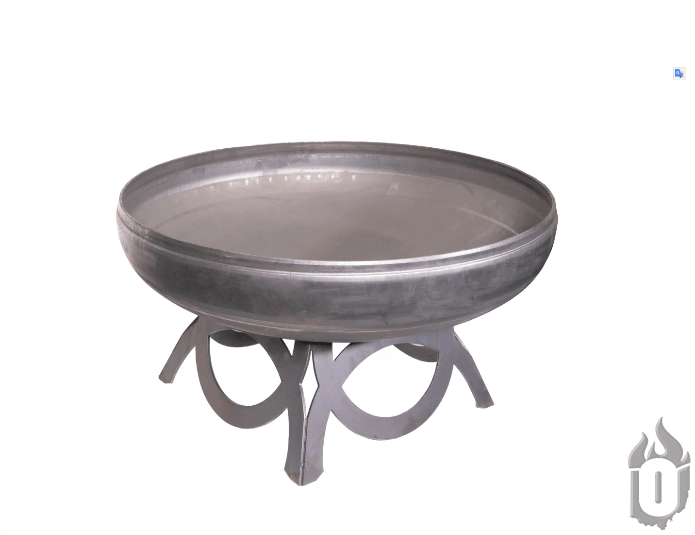 Ohio Flame Liberty Fire Pit with Curved Base – Made in USA Steel