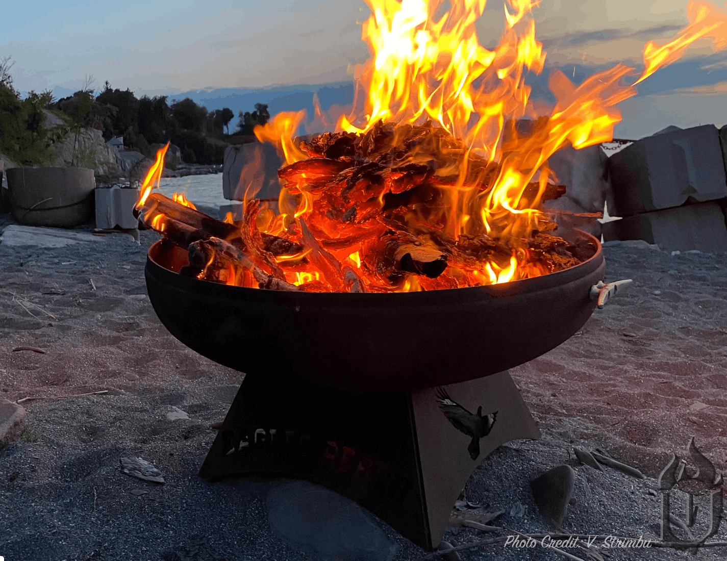 Ohio Flame Liberty Fire Pit with Standard Base – Made in USA Steel