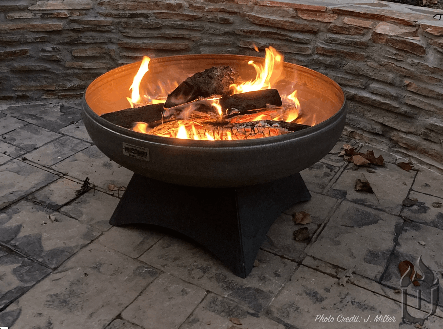 Ohio Flame Liberty Fire Pit with Standard Base – Made in USA Steel