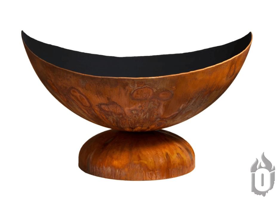Ohio Flame "Lunar" Artisan Fire Bowl – Handcrafted USA Steel
