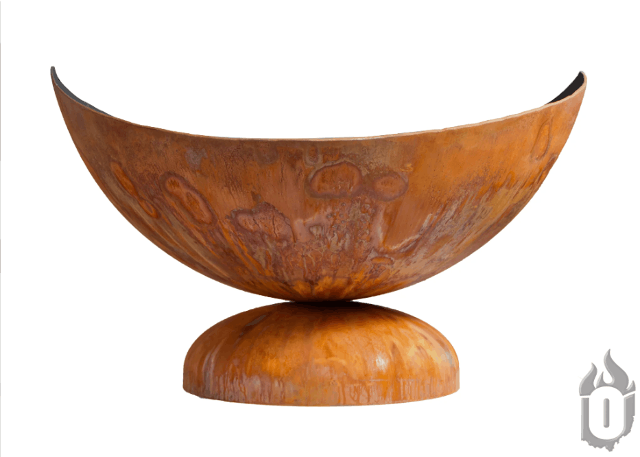Ohio Flame "Lunar" Artisan Fire Bowl – Handcrafted USA Steel
