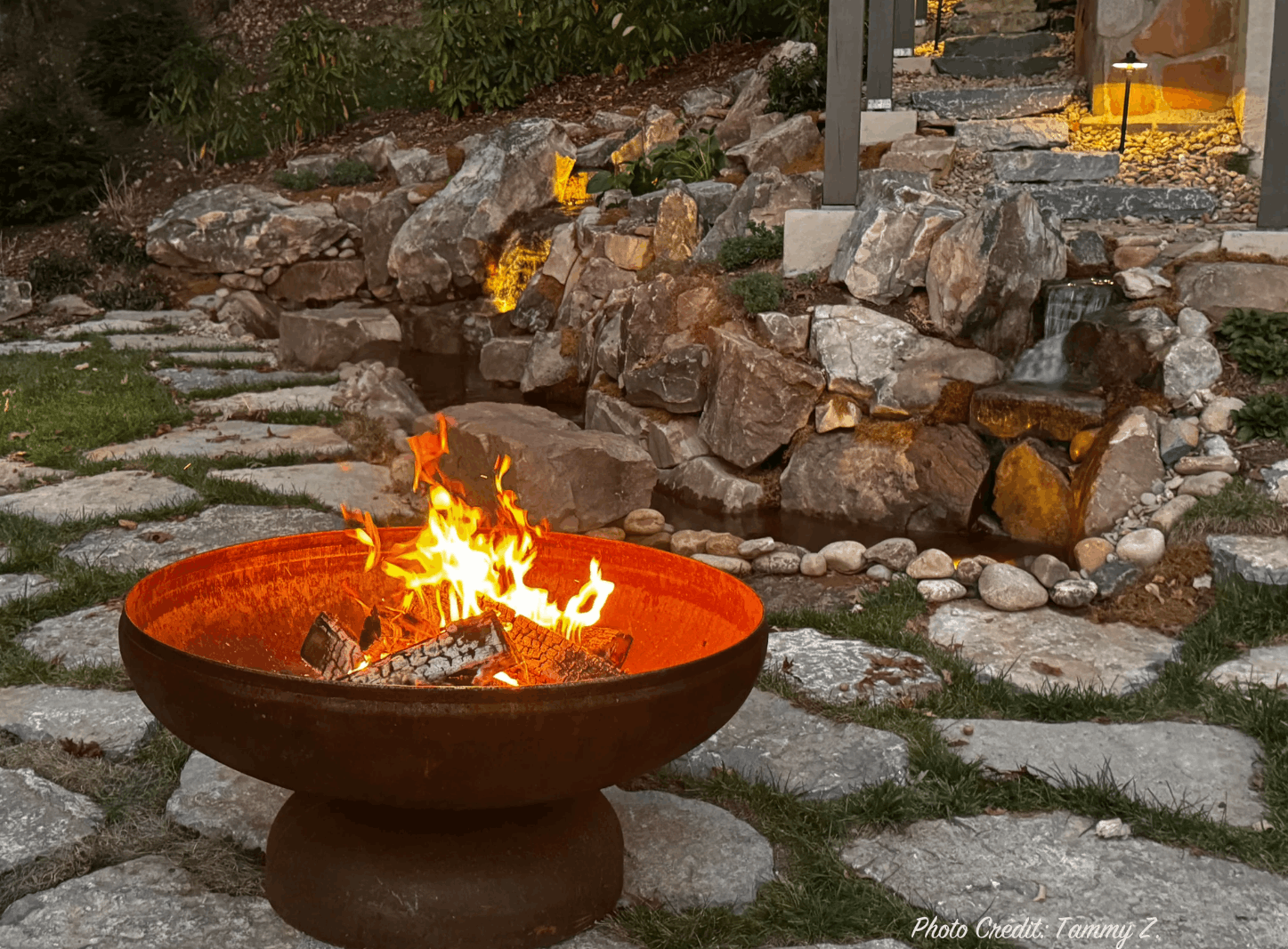 Ohio Flame Patriot Fire Pit – Made in USA Steel Fire Pit with Lifetime Warranty