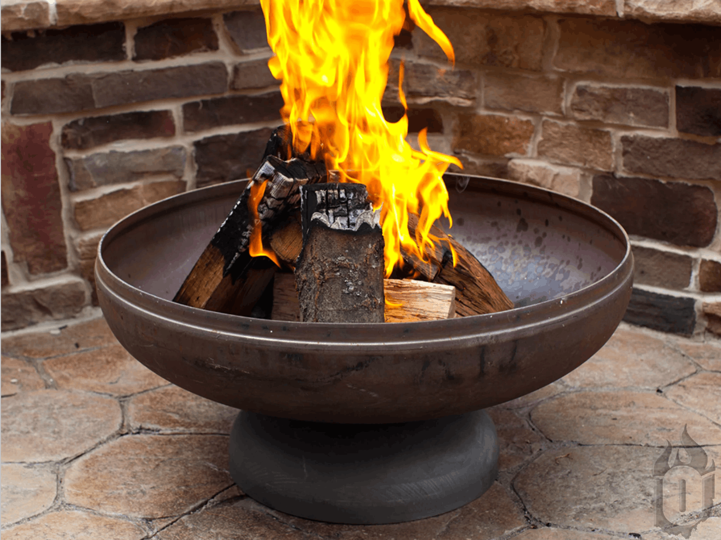 Ohio Flame Patriot Fire Pit – Made in USA Steel Fire Pit with Lifetime Warranty