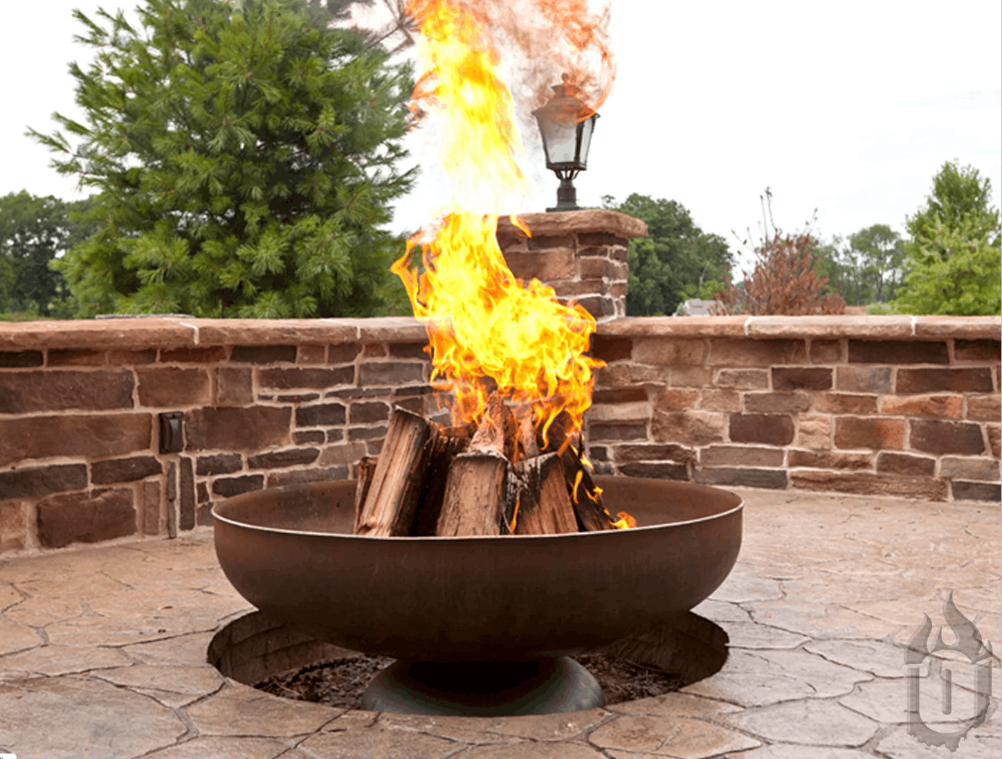 Ohio Flame Patriot Fire Pit – Made in USA Steel Fire Pit with Lifetime Warranty