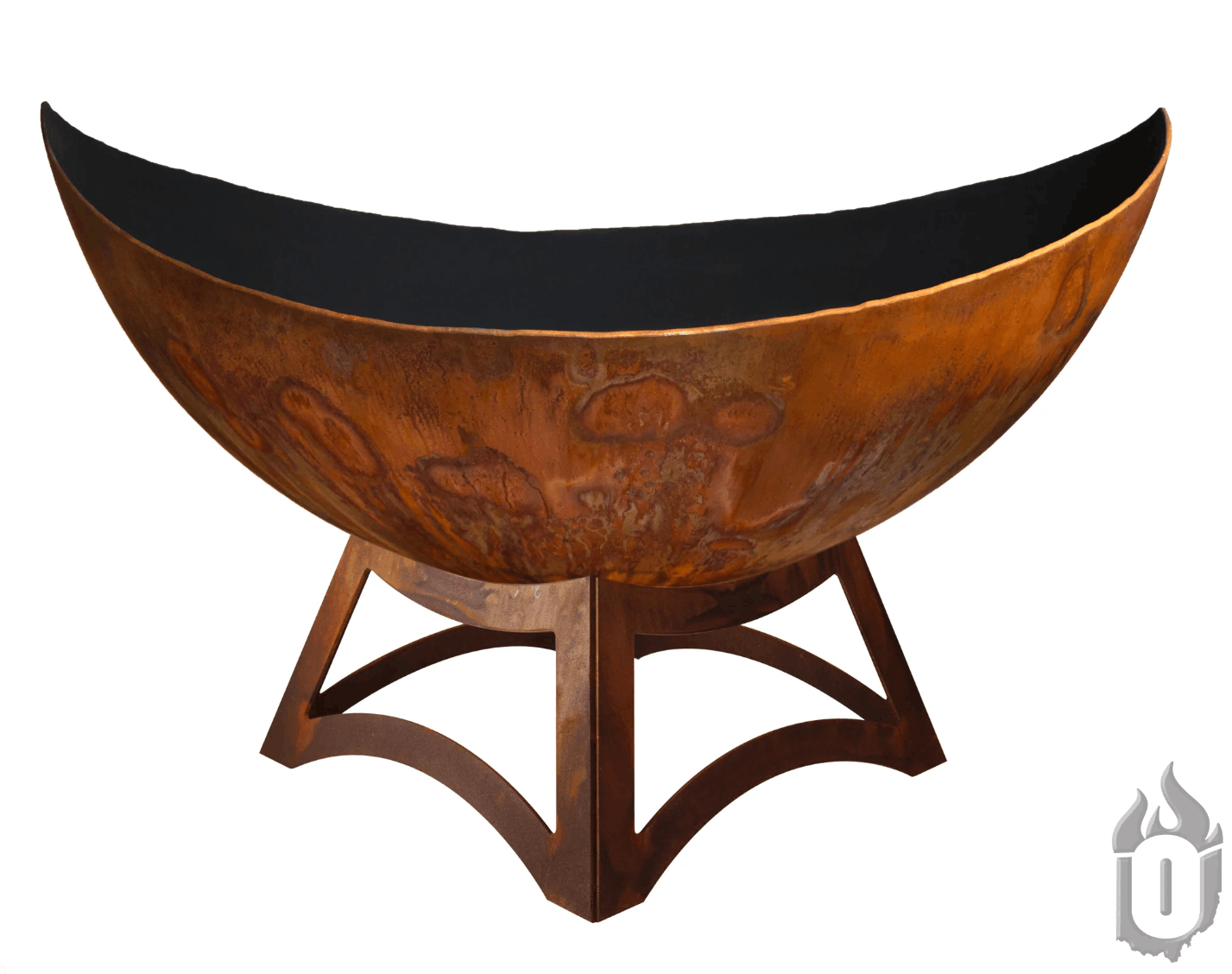 Ohio Flame "Lunar" Artisan Fire Bowl – Handcrafted USA Steel