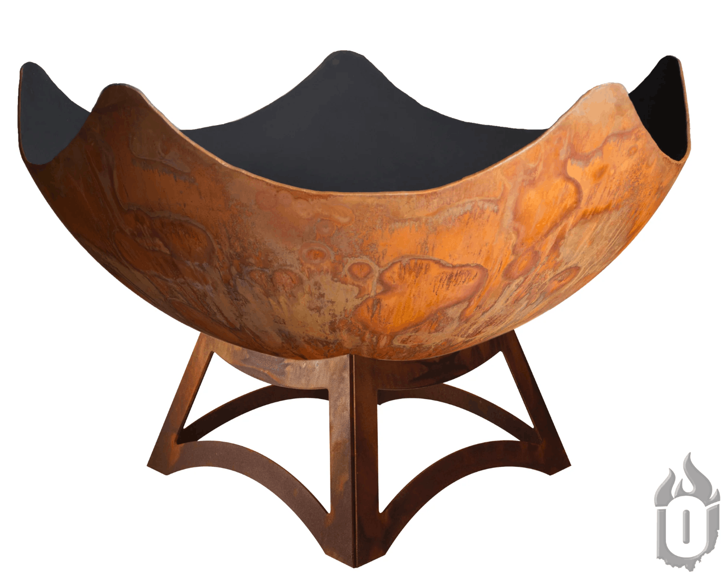 Ohio Flame "Stellar" Artisan Fire Bowl – Handcrafted USA Steel