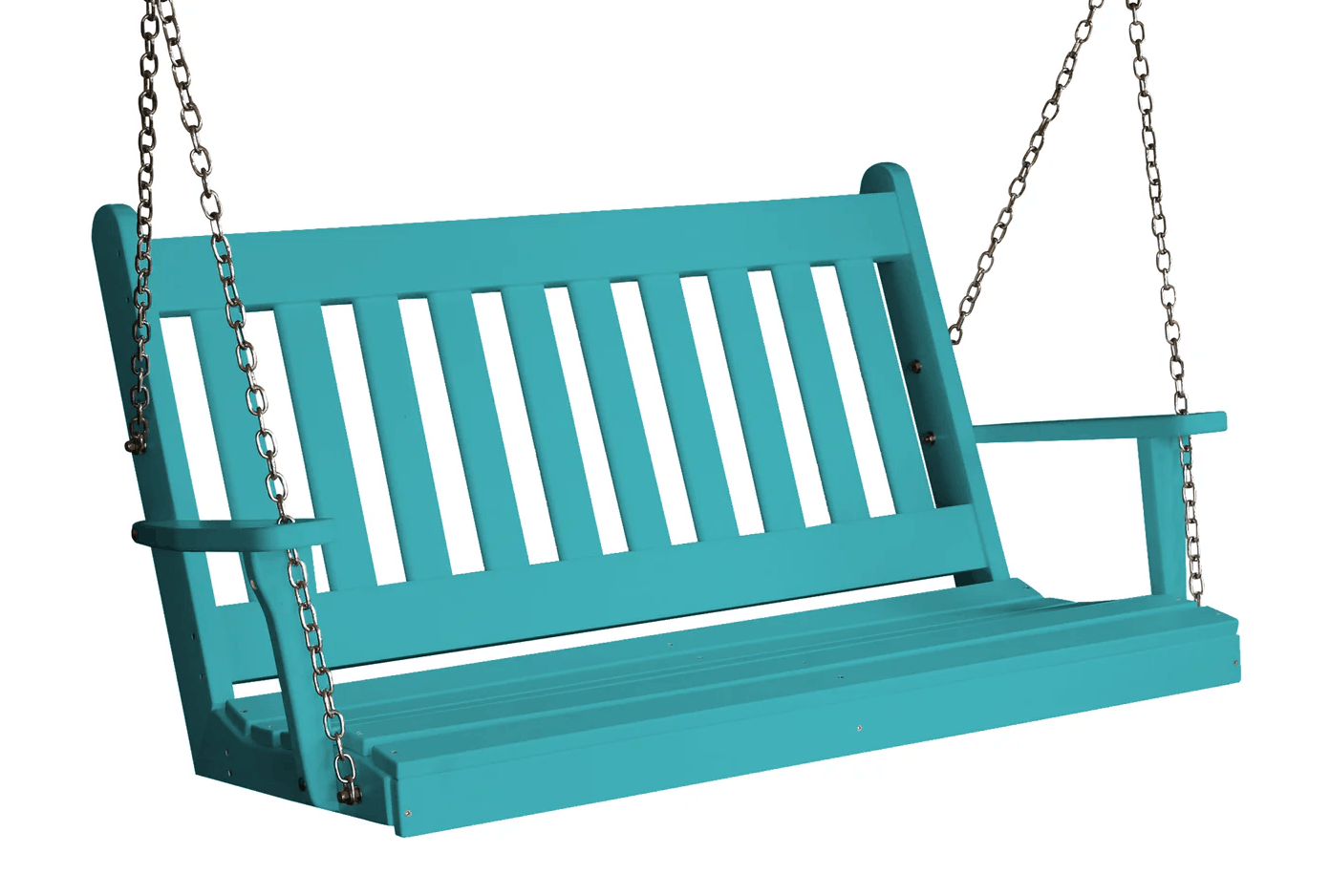 A&L Furniture 4 ft Outdoor Swing - Traditional English Porch Swing