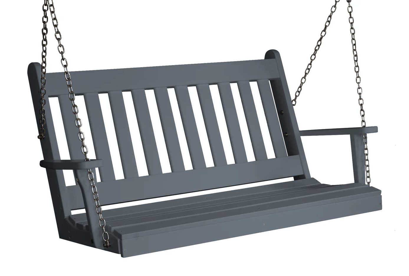 A&L Furniture 4 ft Outdoor Swing - Traditional English Porch Swing
