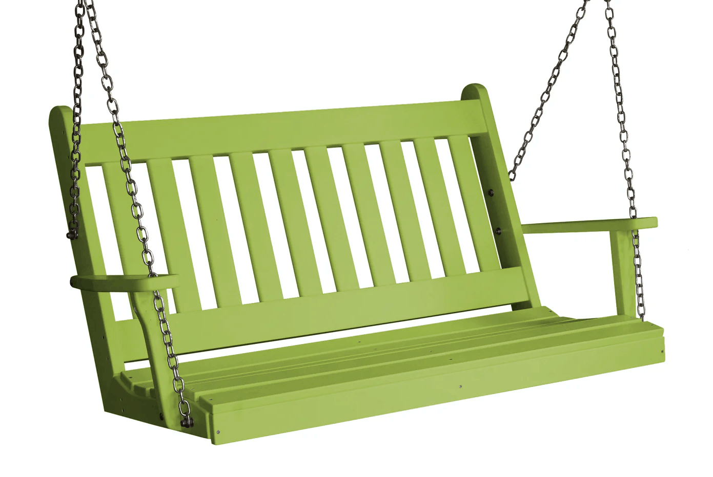 A&L Furniture 4 ft Outdoor Swing - Traditional English Porch Swing