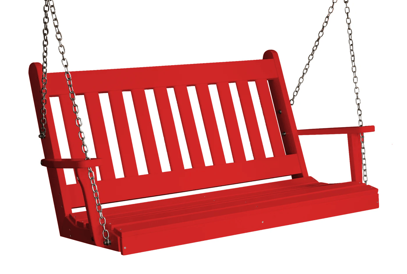 A&L Furniture 4 ft Outdoor Swing - Traditional English Porch Swing