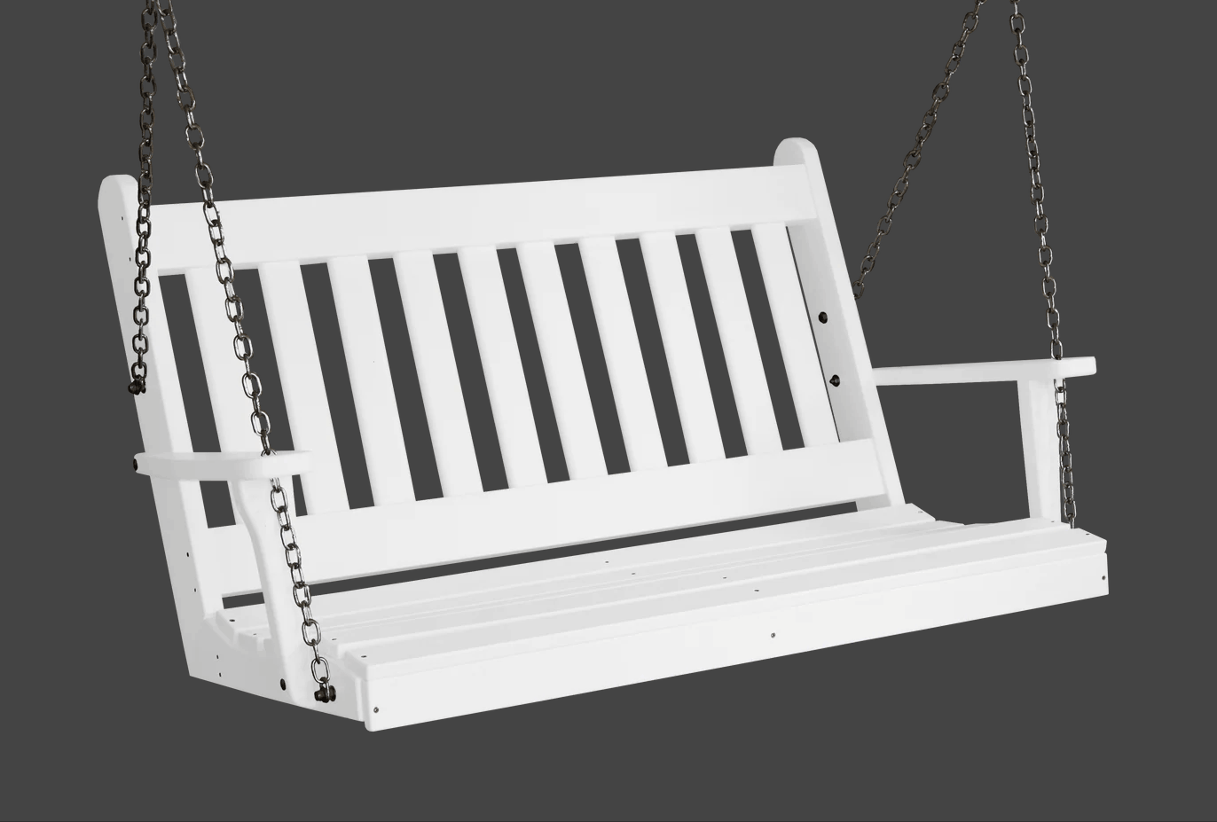 A&L Furniture 4 ft Outdoor Swing - Traditional English Porch Swing