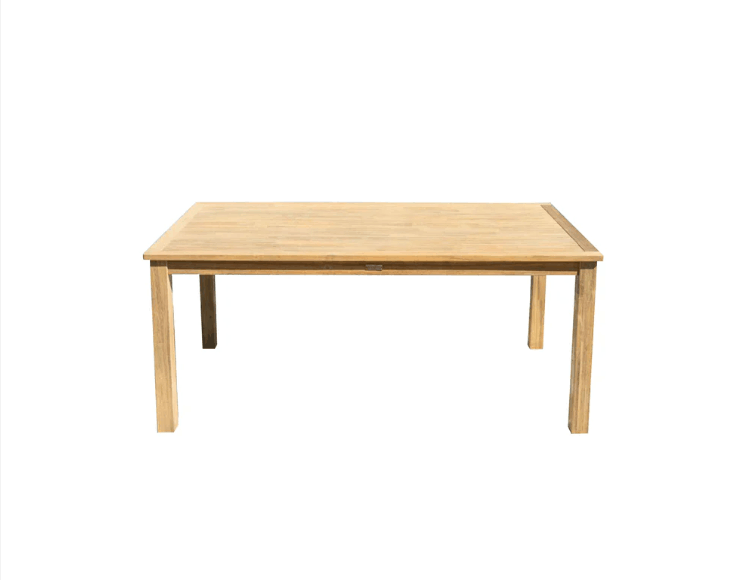 Panama Jack Cabo 7-Piece Acacia Wood Barrel Dining Set – Rectangular Table