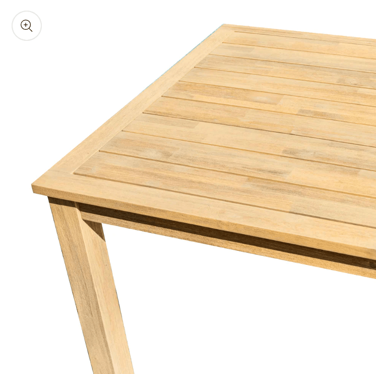 Panama Jack Cabo 7-Piece Acacia Wood Barrel Dining Set – Rectangular Table