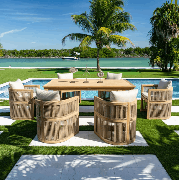 Panama Jack Cabo 7-piece acacia dining set