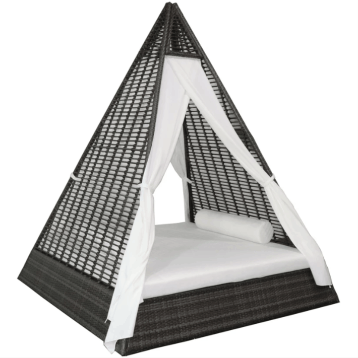 Panama Jack Helios Daybed with Removable Privacy Drapery Panels